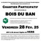 CHANTIER PARTICIPATIF DU BOIS DU BAN