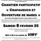 CHANTIER PARTICIPATIF « CRAPAUDUCS ET OUVERTURE DE MARES »